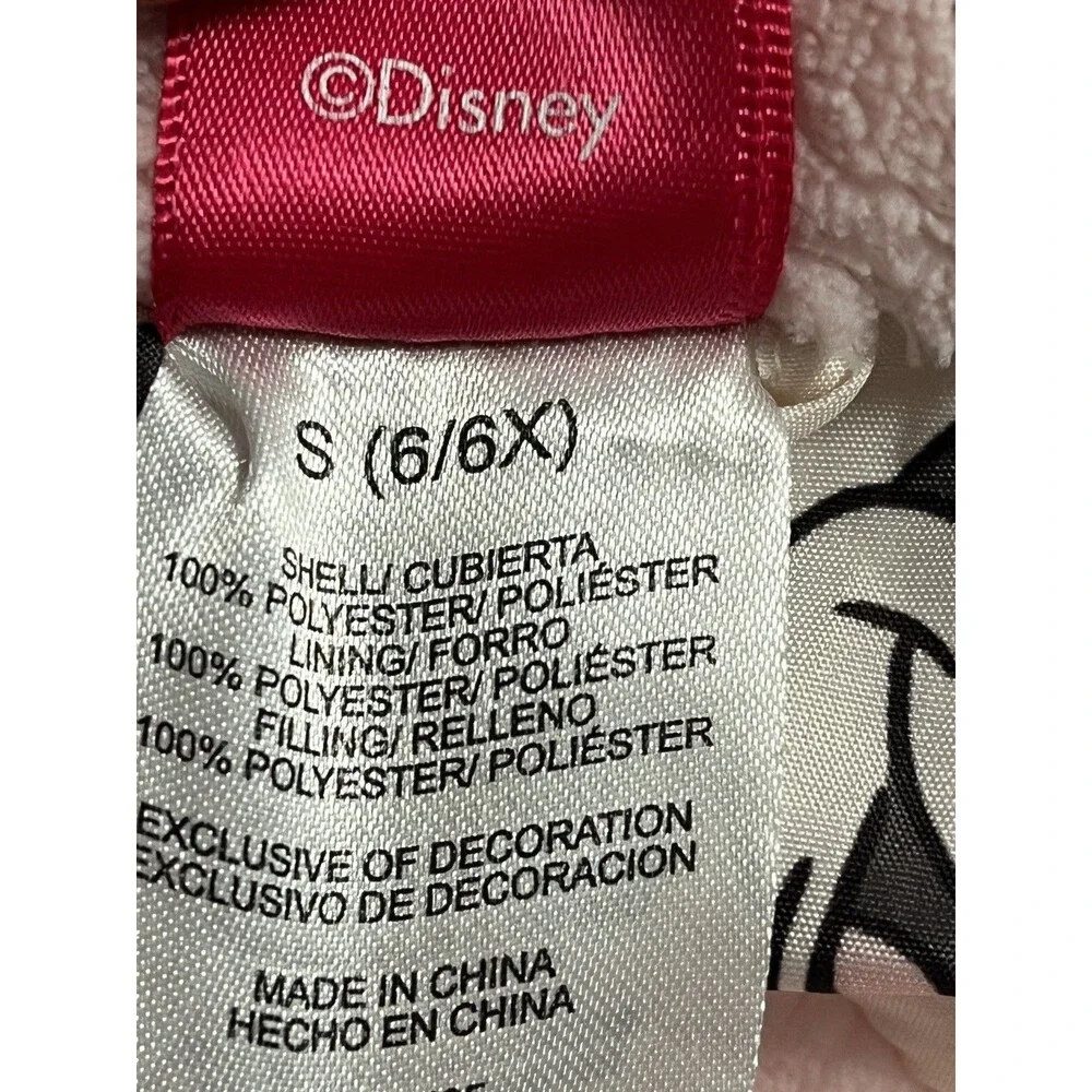 Disney Minnie Puffer Jacker Sz 6 / 6x